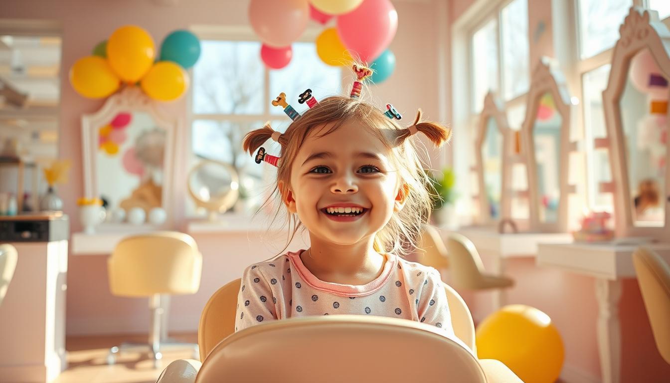 Como preparar seu filho para uma visita ao salão kids